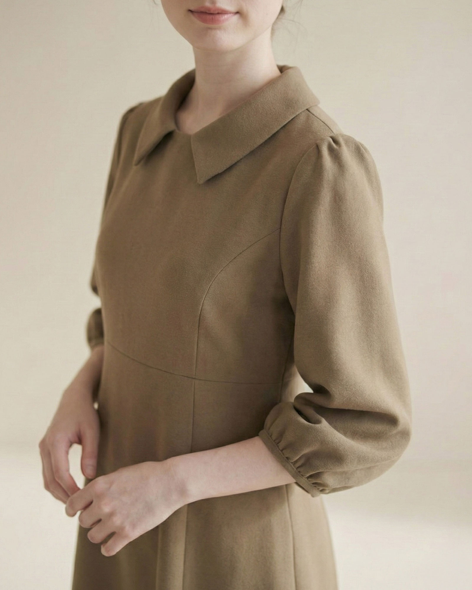 スペシャリテ【ワンピース シェリル】お色展開：ホワイト,ブラウン