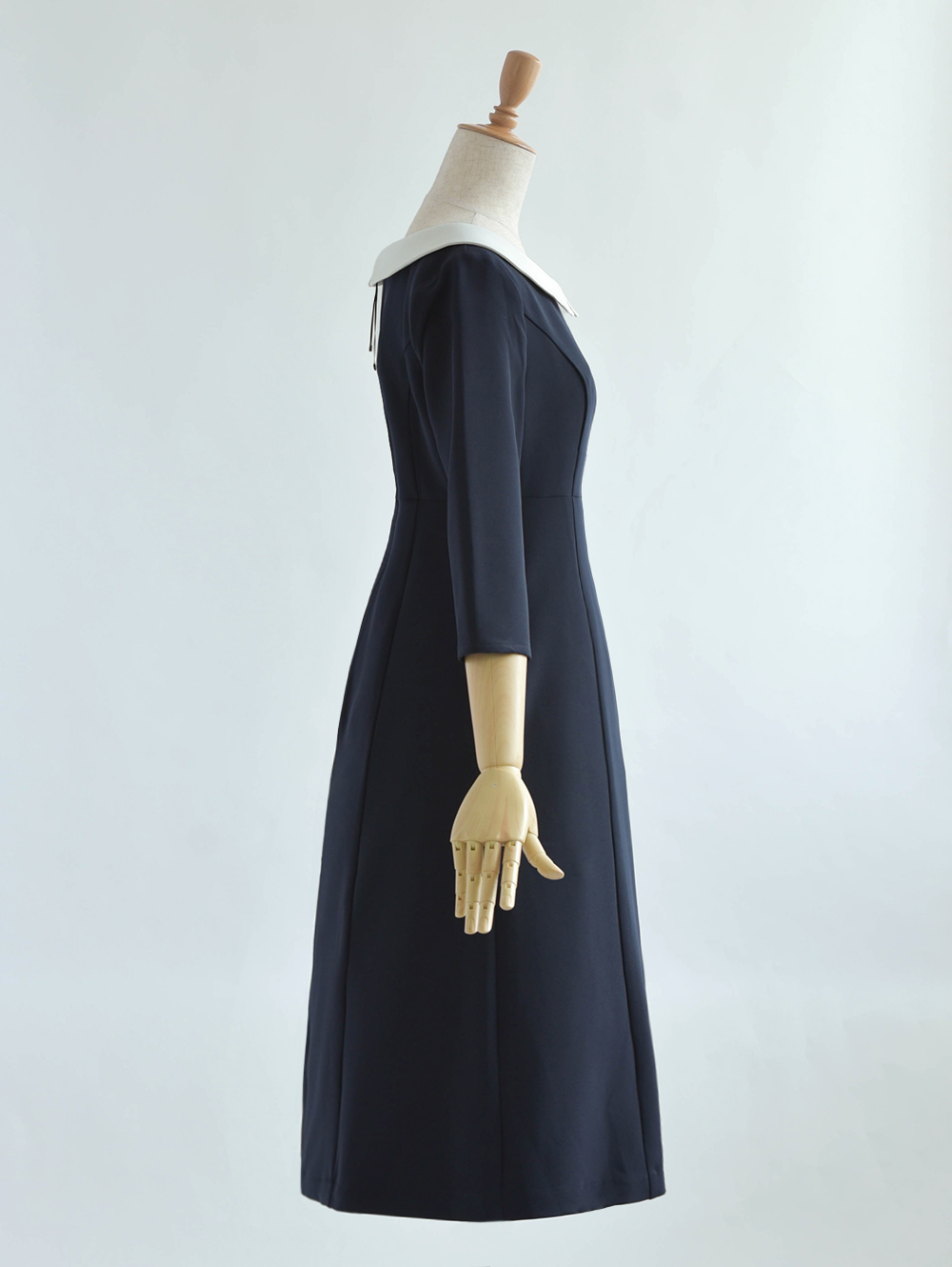 キレイ ワンピ グレース】お色展開：ネイビー,ブラック