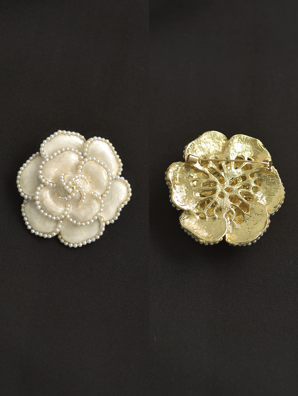 超美品 Christian Dior ブローチ シルバー ×ゴールド ビンテージ